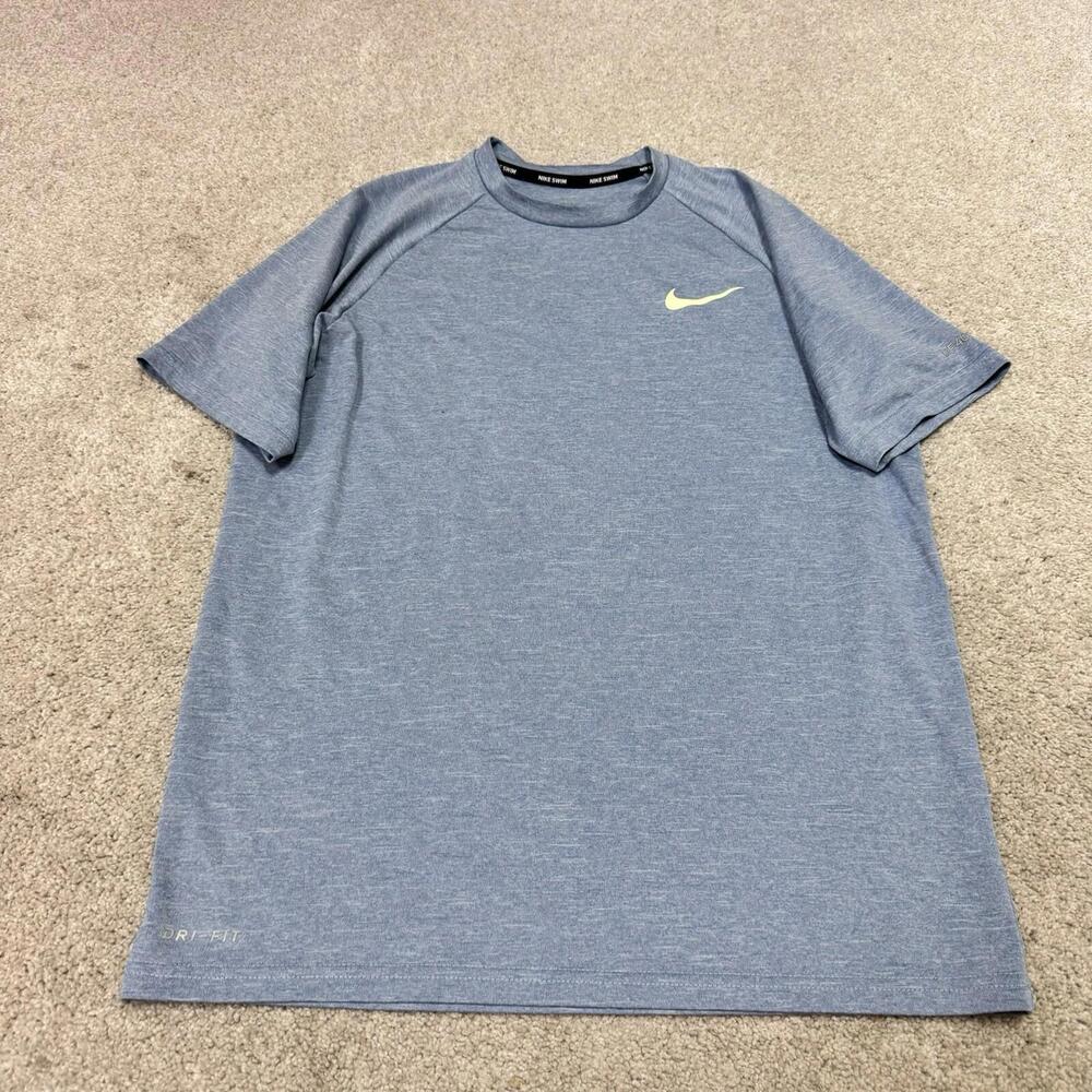Nike Dri-Fit Swim T-Shirt Men’s Blue Short Sleeve Size Small
